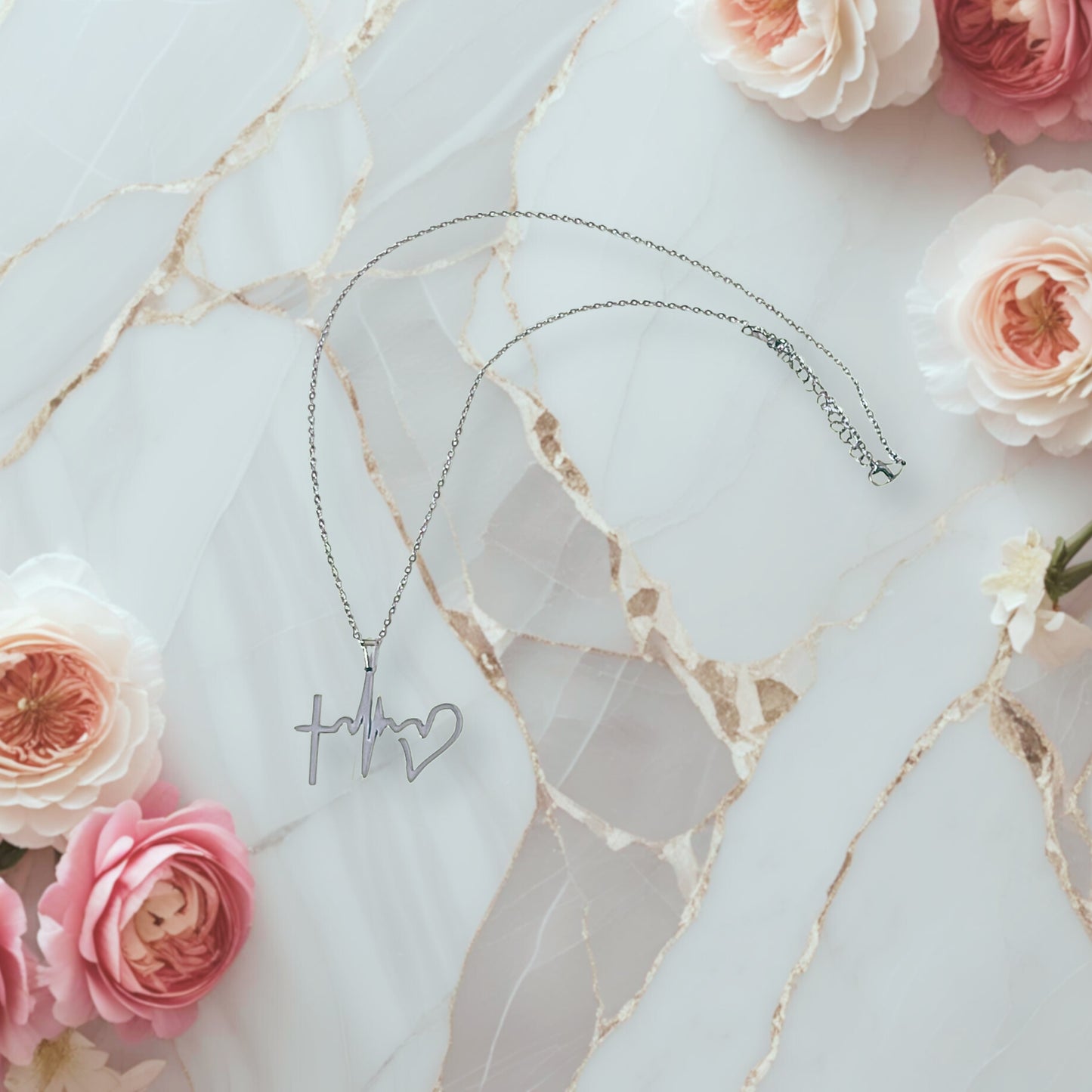 The Heart Cross Necklace