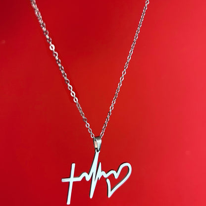 The Heart Cross Necklace